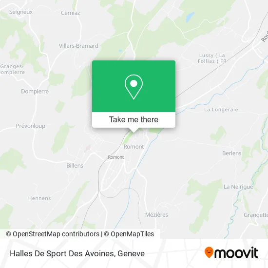 Halles De Sport Des Avoines map