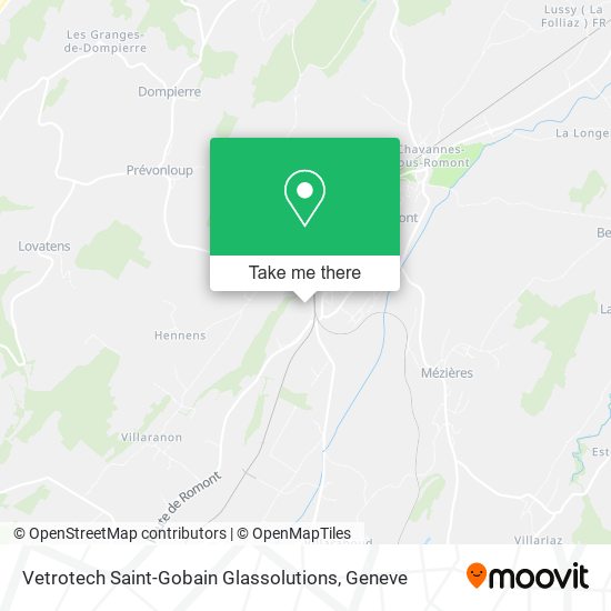 Vetrotech Saint-Gobain Glassolutions map