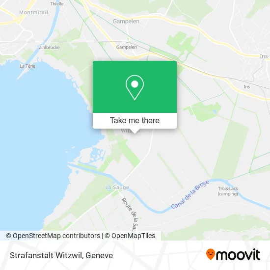 Strafanstalt Witzwil map