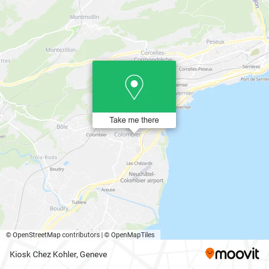 Kiosk Chez Kohler map
