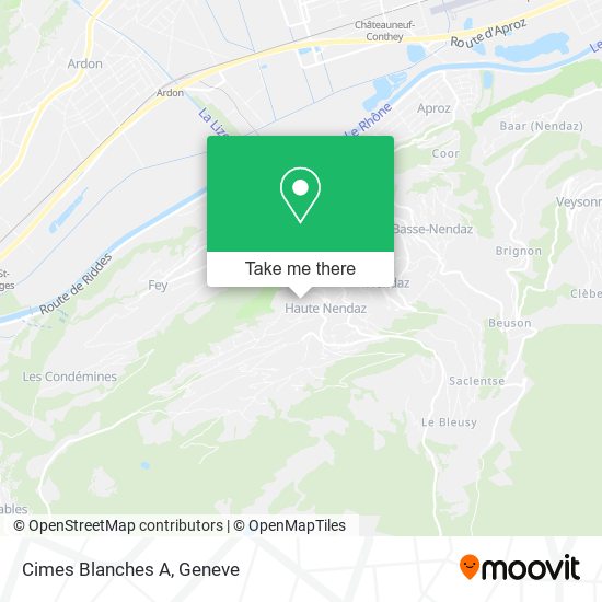 Cimes Blanches A map