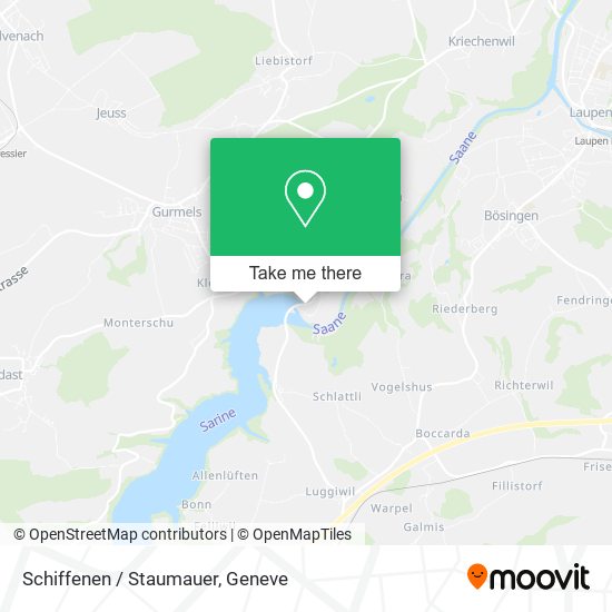 Schiffenen / Staumauer map