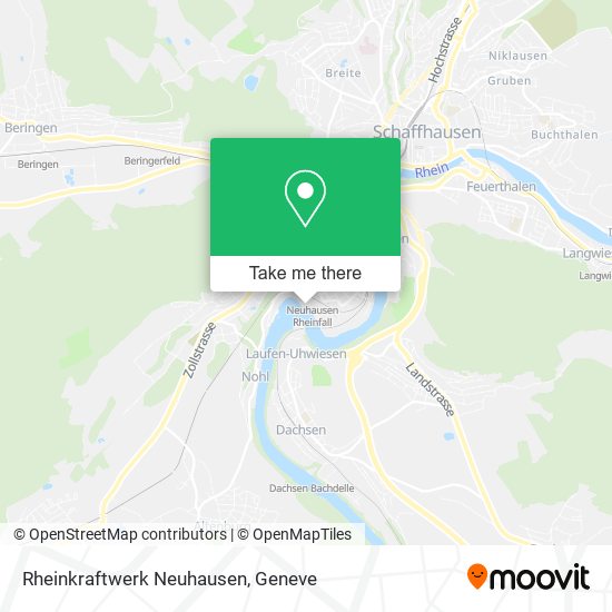 Rheinkraftwerk Neuhausen map
