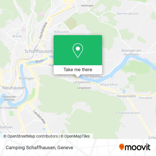 Camping Schaffhausen plan