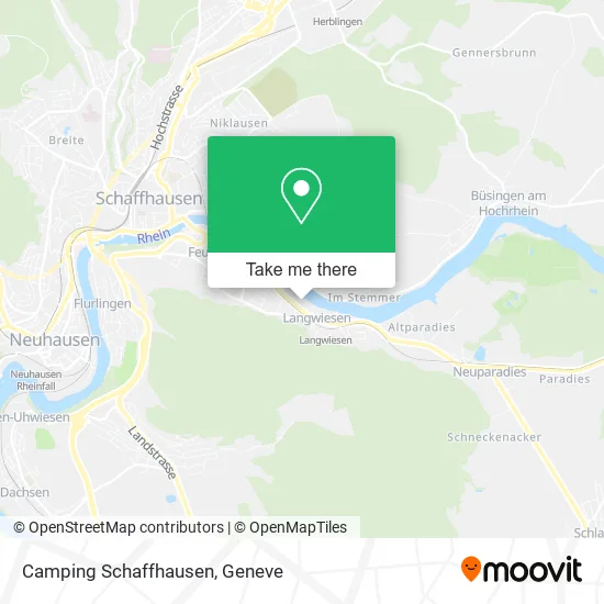Camping Schaffhausen map