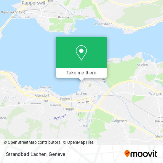 Strandbad Lachen map