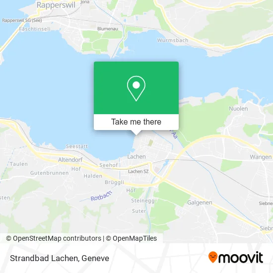 Strandbad Lachen map