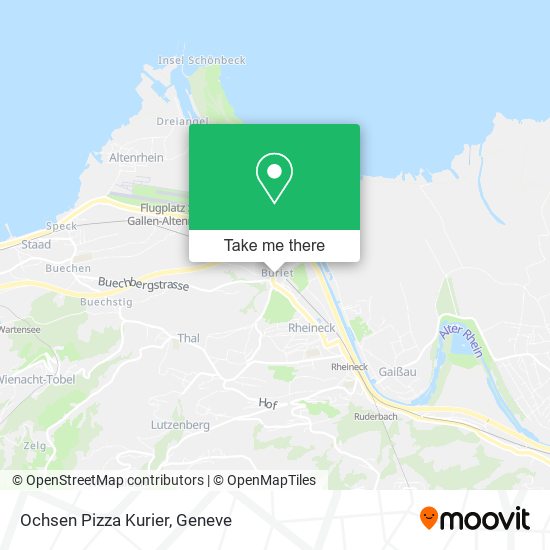 Ochsen Pizza Kurier map