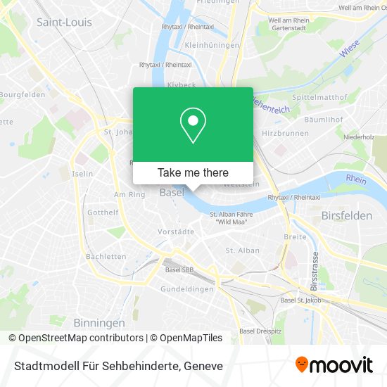 Stadtmodell Für Sehbehinderte map