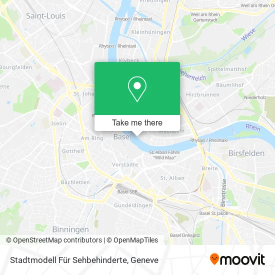 Stadtmodell Für Sehbehinderte map