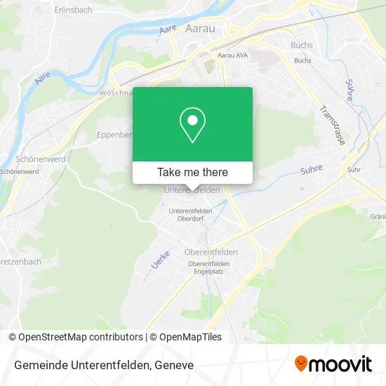 Gemeinde Unterentfelden map