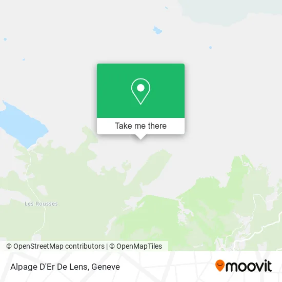 Alpage D'Er De Lens map