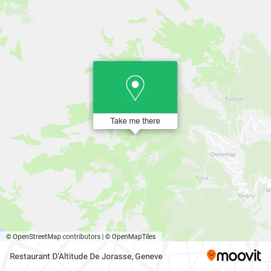 Restaurant D'Altitude De Jorasse map