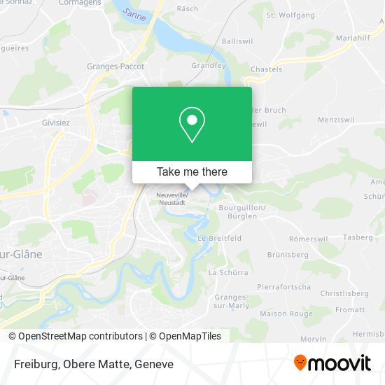 Freiburg, Obere Matte map