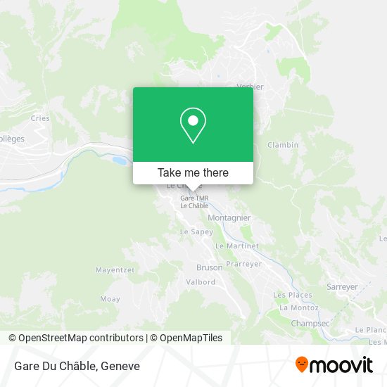 Gare Du Châble map