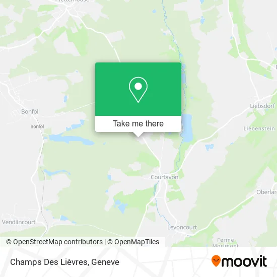 Champs Des Lièvres map