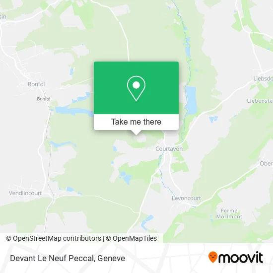 Devant Le Neuf Peccal map