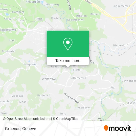 Grüenau map