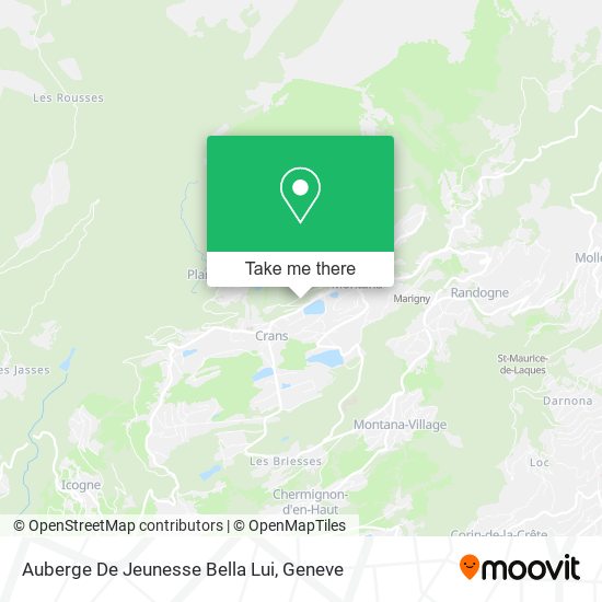 Auberge De Jeunesse Bella Lui map