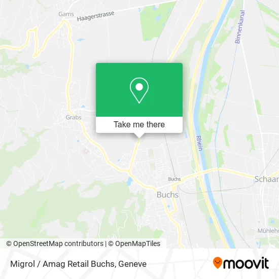 Migrol / Amag Retail Buchs map