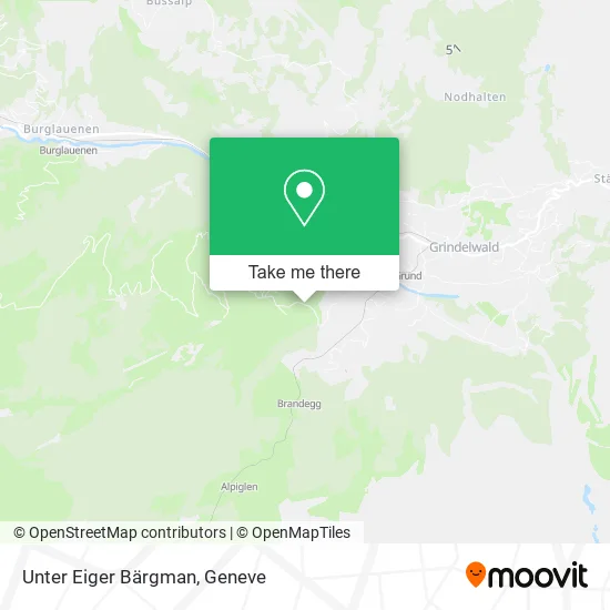 Unter Eiger Bärgman map