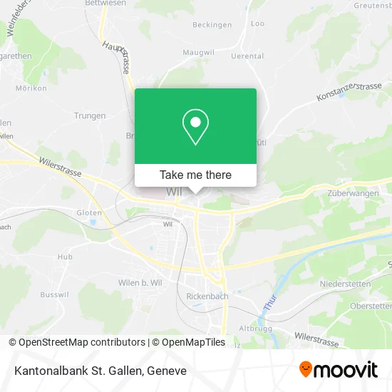 Kantonalbank St. Gallen map
