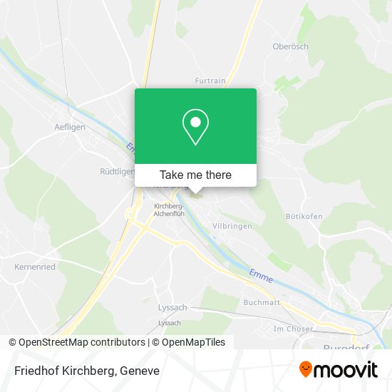 Friedhof Kirchberg map