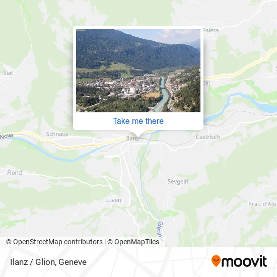Ilanz / Glion map