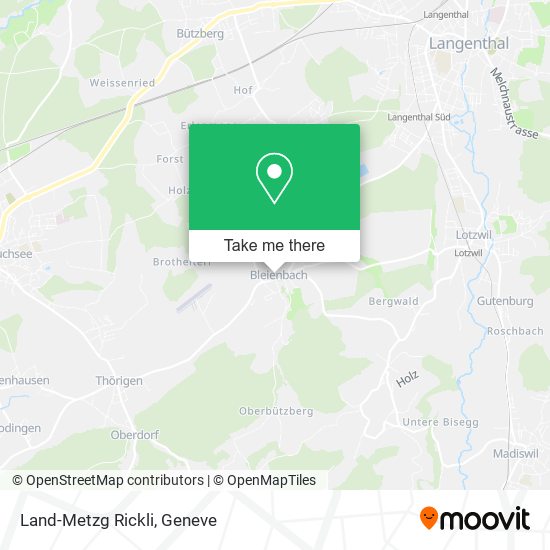 Land-Metzg Rickli map
