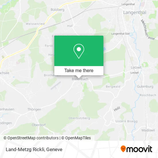 Land-Metzg Rickli map