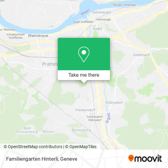 Familiengarten Hinterli map