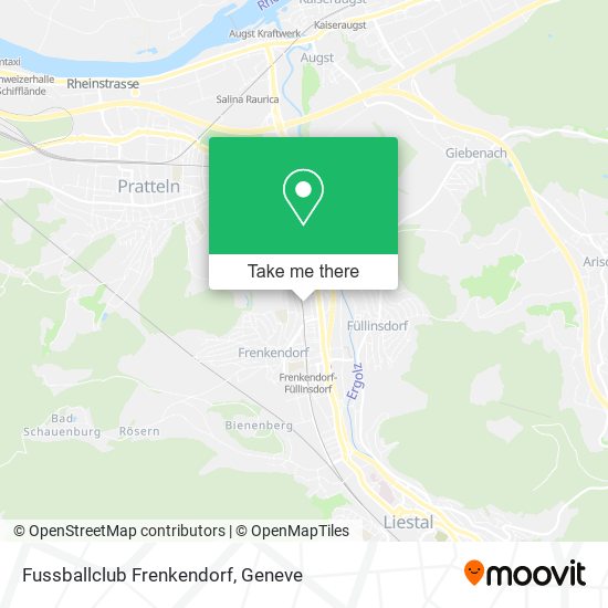 Fussballclub Frenkendorf map