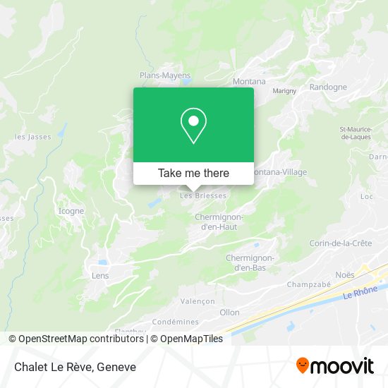 Chalet Le Rève map