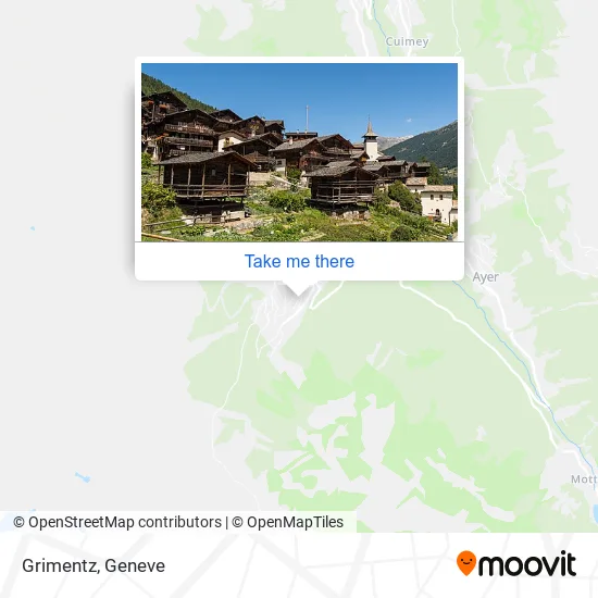 Grimentz map