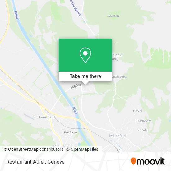 Restaurant Adler map