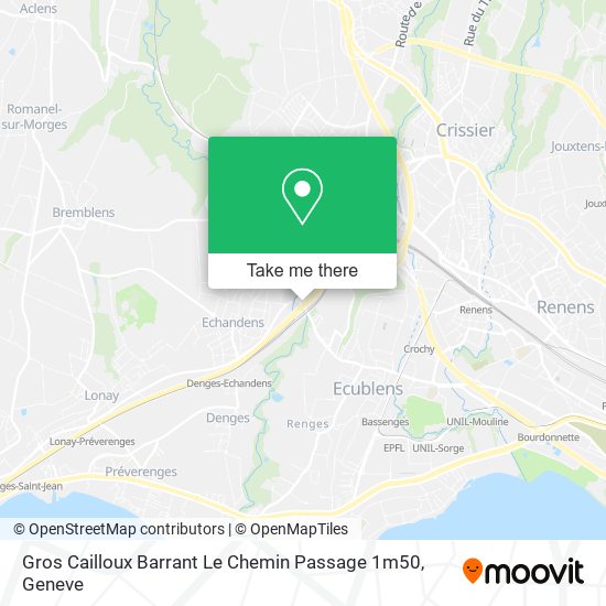 Gros Cailloux Barrant Le Chemin Passage 1m50 map