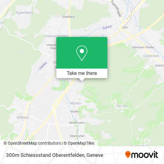 300m Schiessstand Oberentfelden Karte
