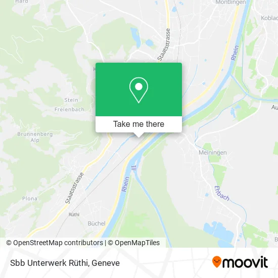 Sbb Unterwerk Rüthi map