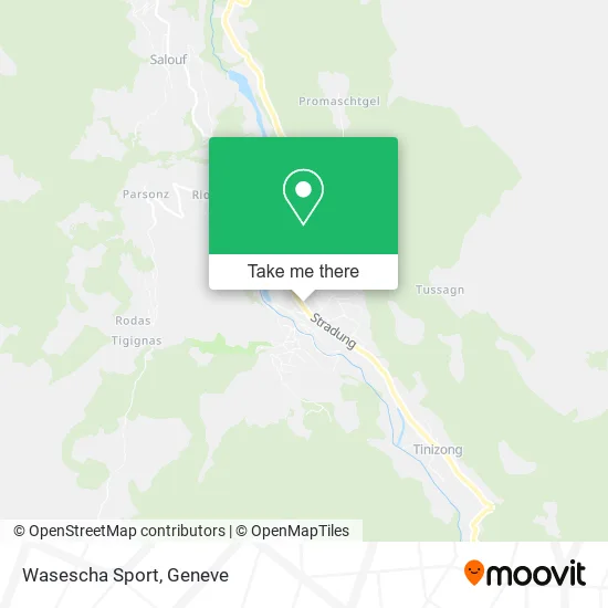 Wasescha Sport map