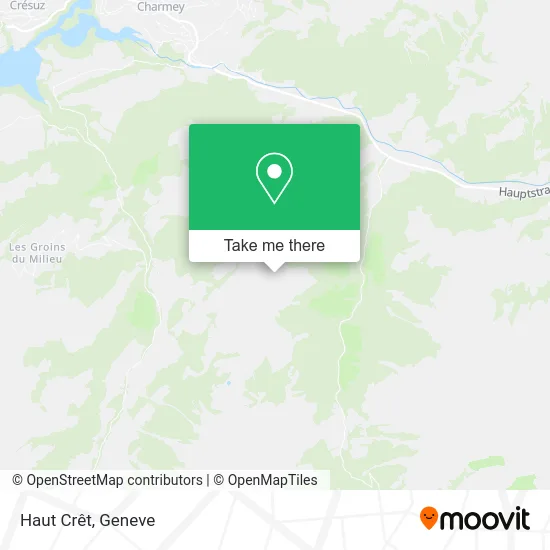 Haut Crêt map