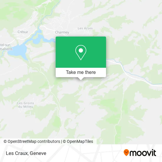 Les Craux map