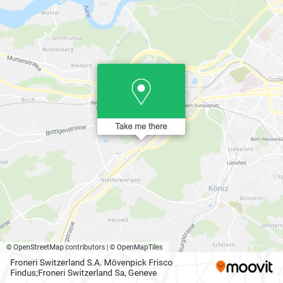 Froneri Switzerland S.A. Mövenpick Frisco Findus;Froneri Switzerland Sa map