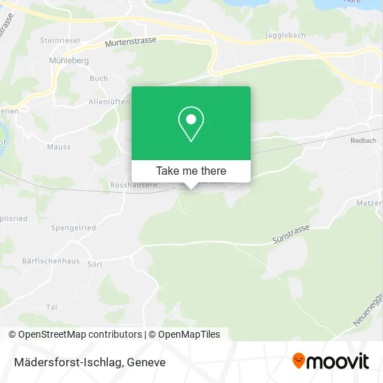 Mädersforst-Ischlag map