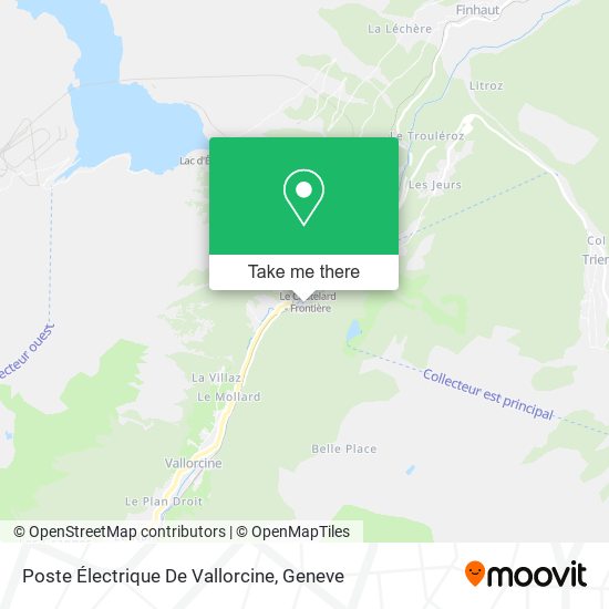 Poste Électrique De Vallorcine map