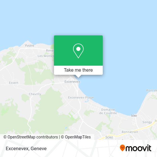 Excenevex map