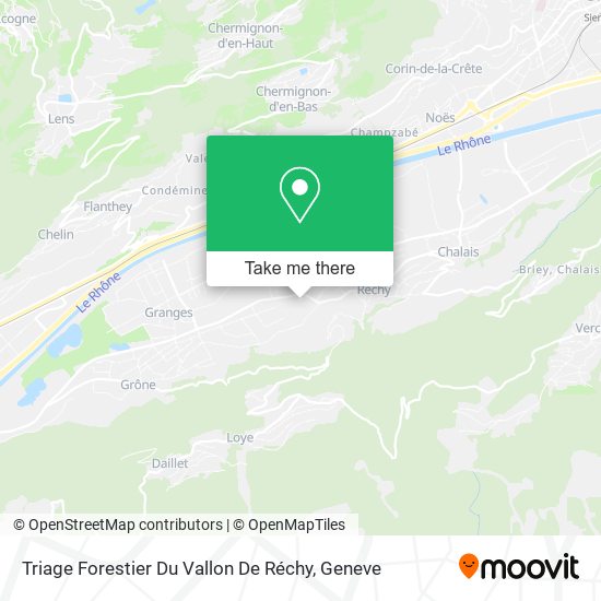 Triage Forestier Du Vallon De Réchy map