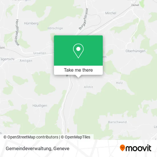 Gemeindeverwaltung map