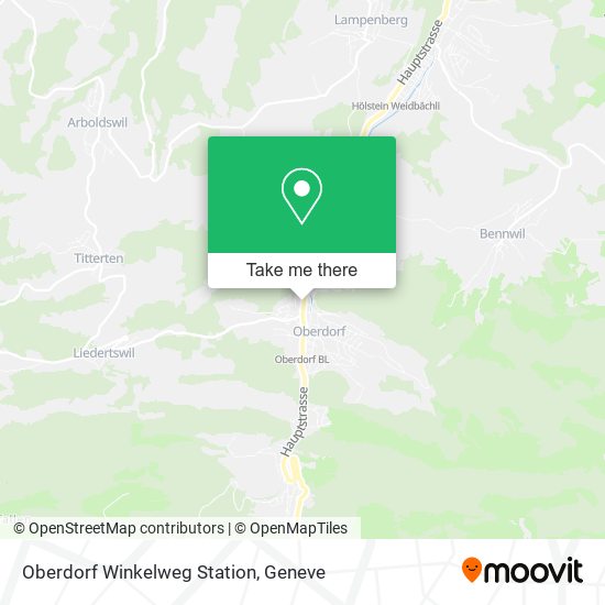 Oberdorf Winkelweg Station map