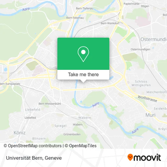 Universität Bern map