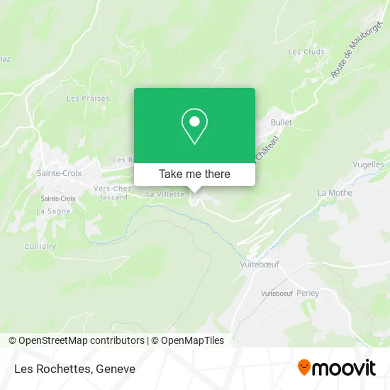 Les Rochettes map